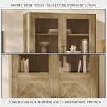 Marlow Oak Bookcase With Cabinet - Themodhome product image 08