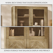 Marlow Oak Bookcase With Cabinet - Themodhome product image 08