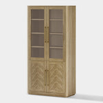 Marlow Oak Bookcase With Cabinet - Themodhome product image 04