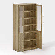 Marlow Oak Bookcase With Cabinet - Themodhome product image 05