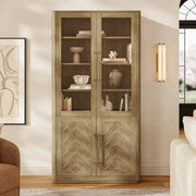 Marlow Oak Bookcase With Cabinet - Themodhome product image 02