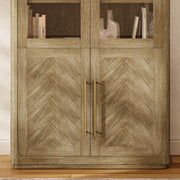 Marlow Oak Bookcase With Cabinet - Themodhome product image 07