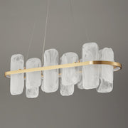 Mille Long Glass Chandelier