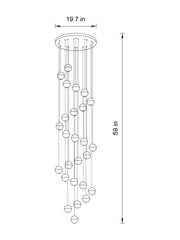 Dazzling Crystal Sphere Chandelier