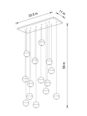 Dazzling Crystal Sphere Chandelier
