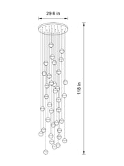 Dazzling Crystal Sphere Chandelier