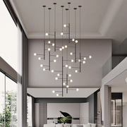 Modern Multi-Arm Opal Chandelier
