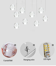 Dazzling Crystal Sphere Chandelier