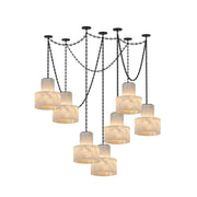 Multi-Tier Chain Drum Pendant Lamp
