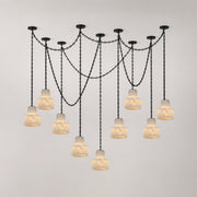 Multi-Tier Chain Drum Pendant Lamp