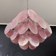 Murano Chandelier 36 Pink Disks