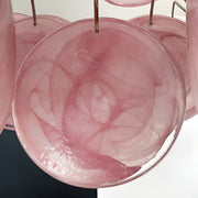 Murano Chandelier 36 Pink Disks