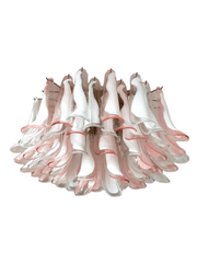 Murano Ceiling lamp – 64 petals – Pink/White