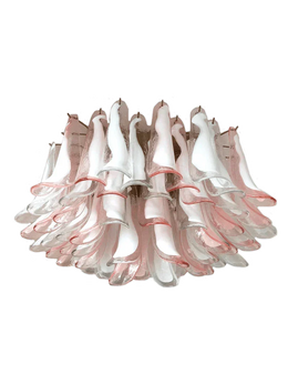 Murano Ceiling lamp – 64 petals – Pink/White