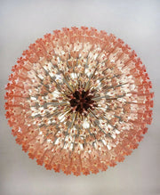 Murano Chandelier – 265 prisms – Pink