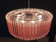 Murano Chandelier – Triedri – 391 prisms – Pink