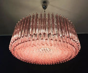 Murano Chandelier – Triedri – 391 prisms – Pink
