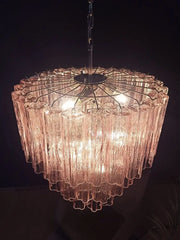 Murano Chandelier – 52 tubes – Pink