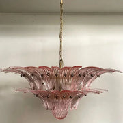 Murano Chandelier – Palmette – 58 glass – Pink
