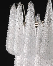 Murano Chandelier – Drop – 75 glasses – Transparent