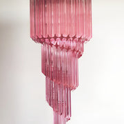 Murano Spiral Prism Glass Chandelier