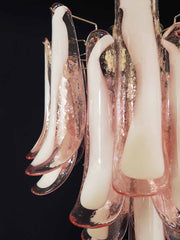 Murano Chandelier – 26 petals – Pink