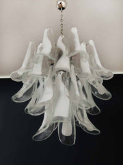 Murano Chandelier – 26 petals – White