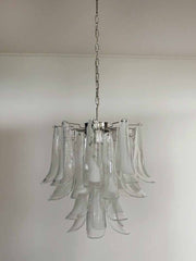 Murano Chandelier – 26 petals – White