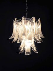 Murano Chandelier – 26 petals – White