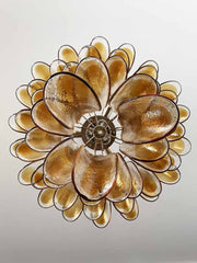 Murano Chandelier – 52 petals – Amber