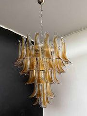 Murano Chandelier – 52 petals – Amber