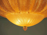 Murano ceiling lamp – Barovier – Yellow