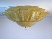 Murano ceiling lamp – Barovier – Yellow