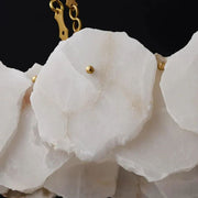 Alabaster Flakes Linear Chandelier- Chain