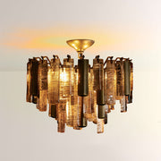 Nova Crystal Prism Flush Mount