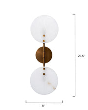 Alabaster Oracle Wall Sconce