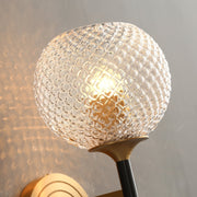 Orrefors Ball Brass Sconce