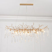 Postmodern Crystal Creative Linear Branch Chandelier
