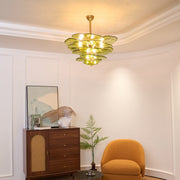 Petals Gold Murano Chandelier