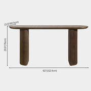 Pillar Fluted Console Table 60