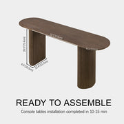 Pillar Fluted Console Table 60