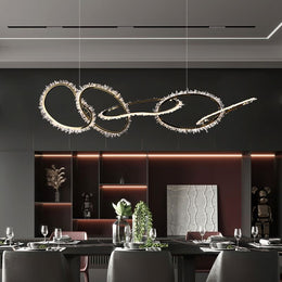 Primary Crystal 5 Rings Chandelier