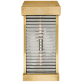 Large Curved Glass Louver Sconce