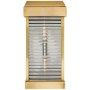 Large Curved Glass Louver Sconce
