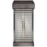 Large Curved Glass Louver Sconce