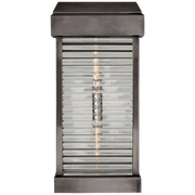 Large Curved Glass Louver Sconce