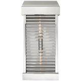 Large Curved Glass Louver Sconce