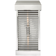 Large Curved Glass Louver Sconce