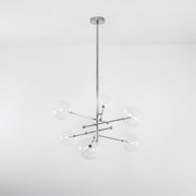 Aero Vertical Glass Globe Chandelier 6 - Light 55.63