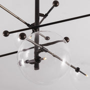 Aero Vertical Glass Globe Chandelier 6 - Light 55.63